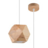 WOODY - Lampe pendante en bois naturel
