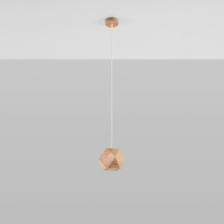 WOODY - Lampe pendante en bois naturel