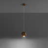 WOODY - Lampe pendante en bois naturel