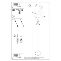 WOODY - Lampe pendante en bois naturel