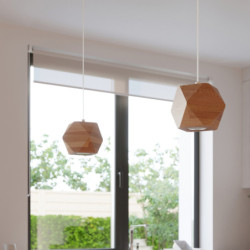 WOODY - Lampe pendante en bois naturel