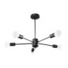 LANGO - Lustre 5 bras en acier finition noir