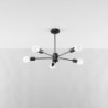 LANGO - Lustre 5 bras en acier finition noir