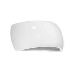 PONTIUS - Applique en céramique vernie finition blanc brillant