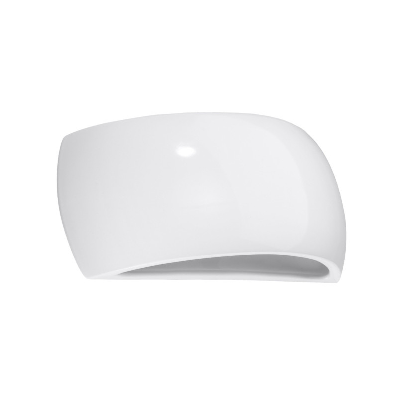 PONTIUS - Applique en céramique vernie finition blanc brillant