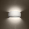 PONTIUS - Applique en céramique vernie finition blanc brillant