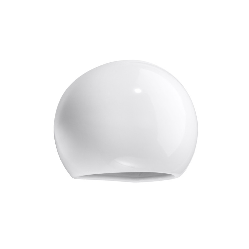 GLOBE - Applique en céramique vernie blanc brillant