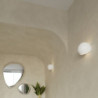 GLOBE - Applique en céramique vernie blanc brillant