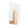 LAPPO - Applique en bois et verre finition naturel