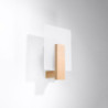 LAPPO - Applique en bois et verre finition naturel