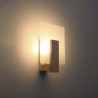 LAPPO - Applique en bois et verre finition naturel