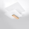 LAPPO - Plafonnier en bois et verre finition naturel