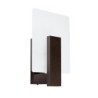 LAPPO - Applique en bois et verre finition wenge
