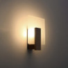 LAPPO - Applique en bois et verre finition wenge