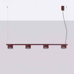 Lustre AURA 4 Bordeaux GX53 | Sollux