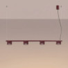 Lustre AURA 4 Bordeaux GX53 | Sollux