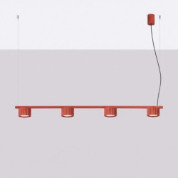 Lustre AURA 4 Rouge GX53 | Sollux