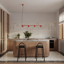 Lustre AURA 4 Rouge GX53 | Sollux