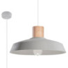 Lampe béton et bois suspendue AFRA
