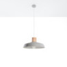 Lampe béton et bois suspendue AFRA