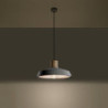 Lampe béton et bois suspendue AFRA