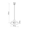 Lampe béton et bois suspendue AFRA