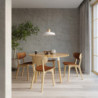 Lampe béton et bois suspendue AFRA