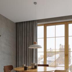 Lampe béton et bois suspendue AFRA