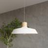 Lampe béton et bois suspendue AFRA