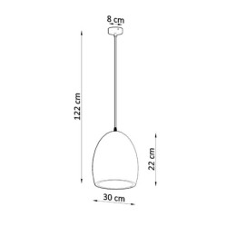 FLAWIUSZ - Lampe pendante en céramique