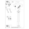 LINO - 3 Lampes suspendues en bois naturel