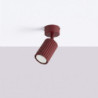 Plafonnier KARBON 1 Bordeaux GU10 | Sollux
