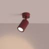 Plafonnier KARBON 1 Bordeaux GU10 | Sollux