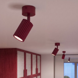 Plafonnier KARBON 1 Bordeaux GU10 | Sollux