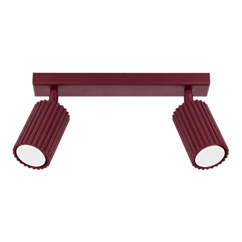 Plafonnier KARBON 2 Bordeaux Sollux | GU10 Design