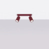 Plafonnier KARBON 2 Bordeaux Sollux | GU10 Design