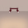 Plafonnier KARBON 2 Bordeaux Sollux | GU10 Design
