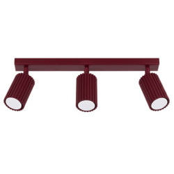 Plafonnier KARBON 3L bordeaux