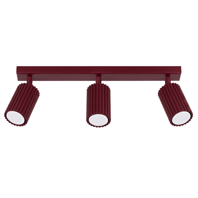 Plafonnier KARBON 3L bordeaux