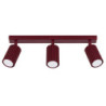 Plafonnier KARBON 3L bordeaux