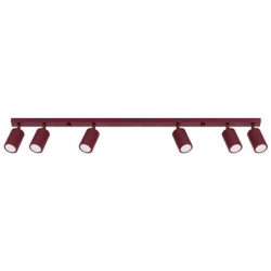 Plafonnier KARBON 6L Bordeaux Sollux | 6 GU10 Design