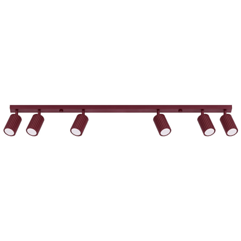 Plafonnier KARBON 6L Bordeaux Sollux | 6 GU10 Design