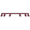 Plafonnier KARBON 6L Bordeaux Sollux | 6 GU10 Design