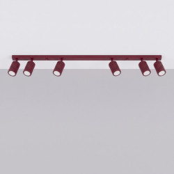 Plafonnier KARBON 6L Bordeaux Sollux | 6 GU10 Design