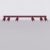 Plafonnier KARBON 6L Bordeaux Sollux | 6 GU10 Design