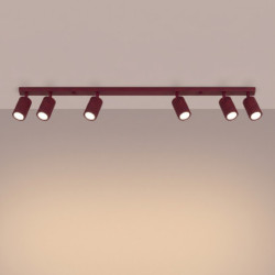 Plafonnier KARBON 6L Bordeaux Sollux | 6 GU10 Design