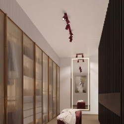 Plafonnier KARBON 6L Bordeaux Sollux | 6 GU10 Design