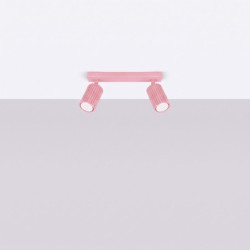Plafonnier KARBON 2 Rose Sollux | GU10 Design