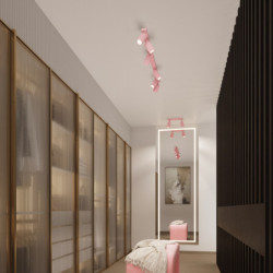 Plafonnier KARBON 2 Rose Sollux | GU10 Design