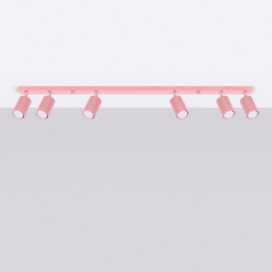 Plafonnier KARBON 6L Rose Sollux | 6 GU10 Design